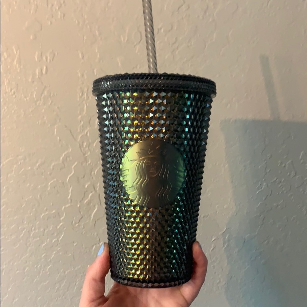 Starbucks NEW Fall grande Black Iridescent Studded